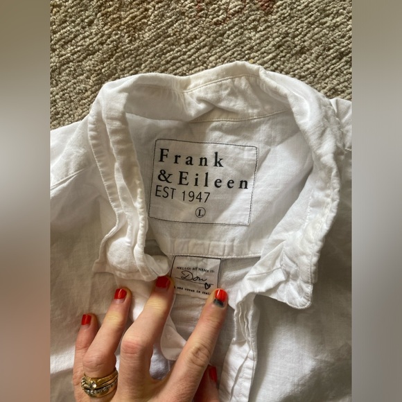 Frank & Eileen Men’s Don White Button Down Shirt L - Picture 2 of 6